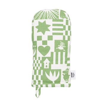 Guanto da forno Party Mumin 15x34 cm - Verde - Moomin Arabia