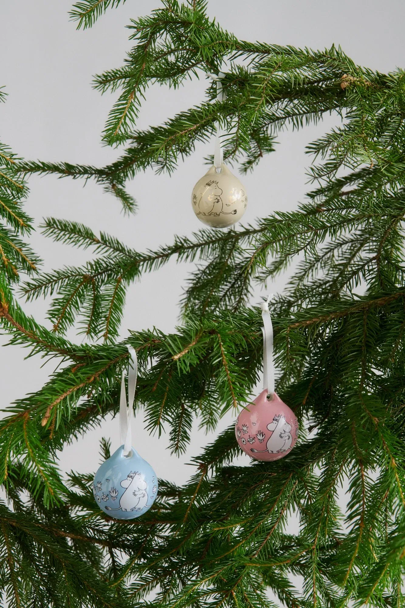Kärlek Muminjulkula, Rosa-blu, 5 cm, confezione da 2 Moomin Arabia