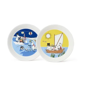 Moomin plate Bonfire & Sailing 2 parts - 19 cm - Moomin Arabia