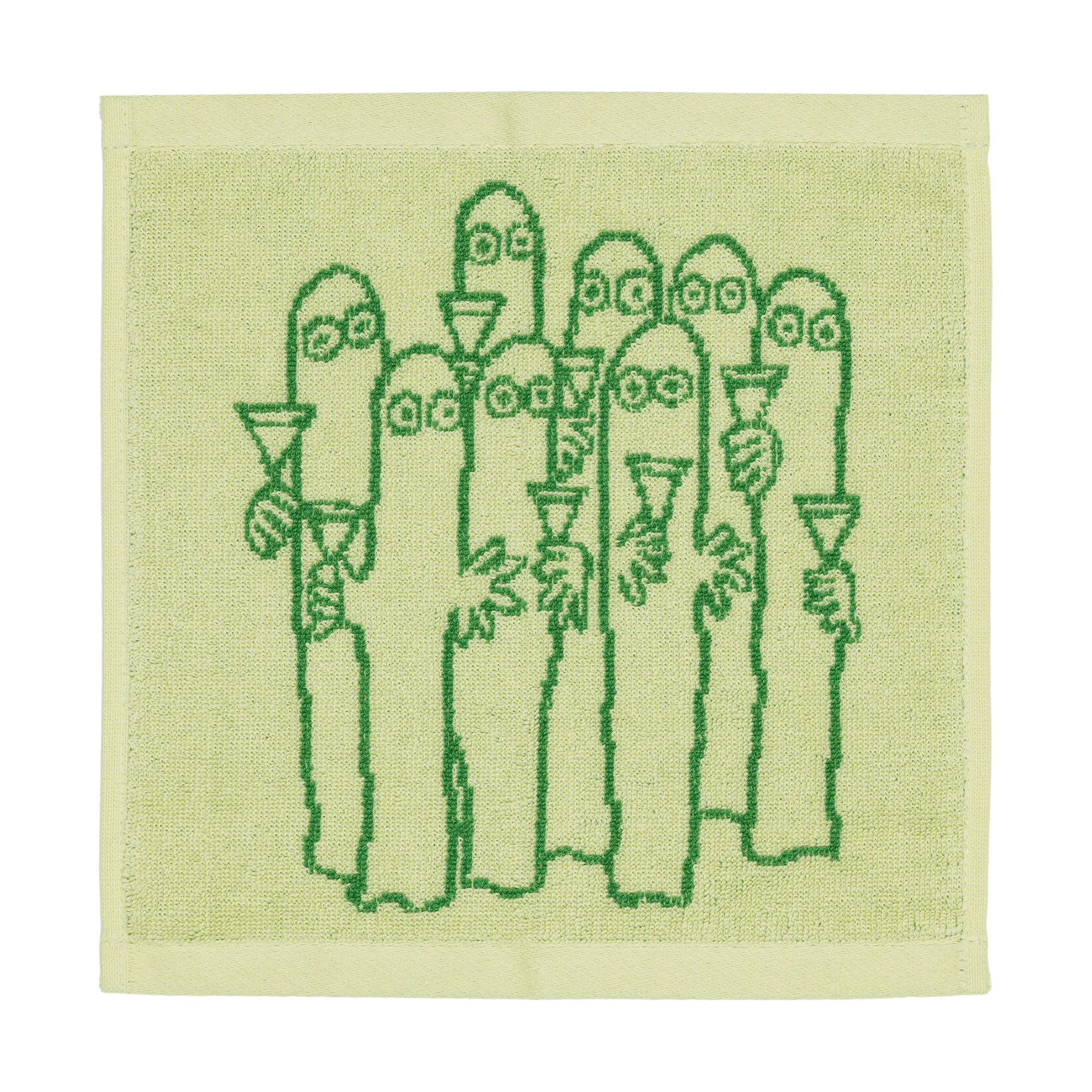 Mumin asciugamano 25x25 cm, Hattifnattarna, verde Moomin Arabia