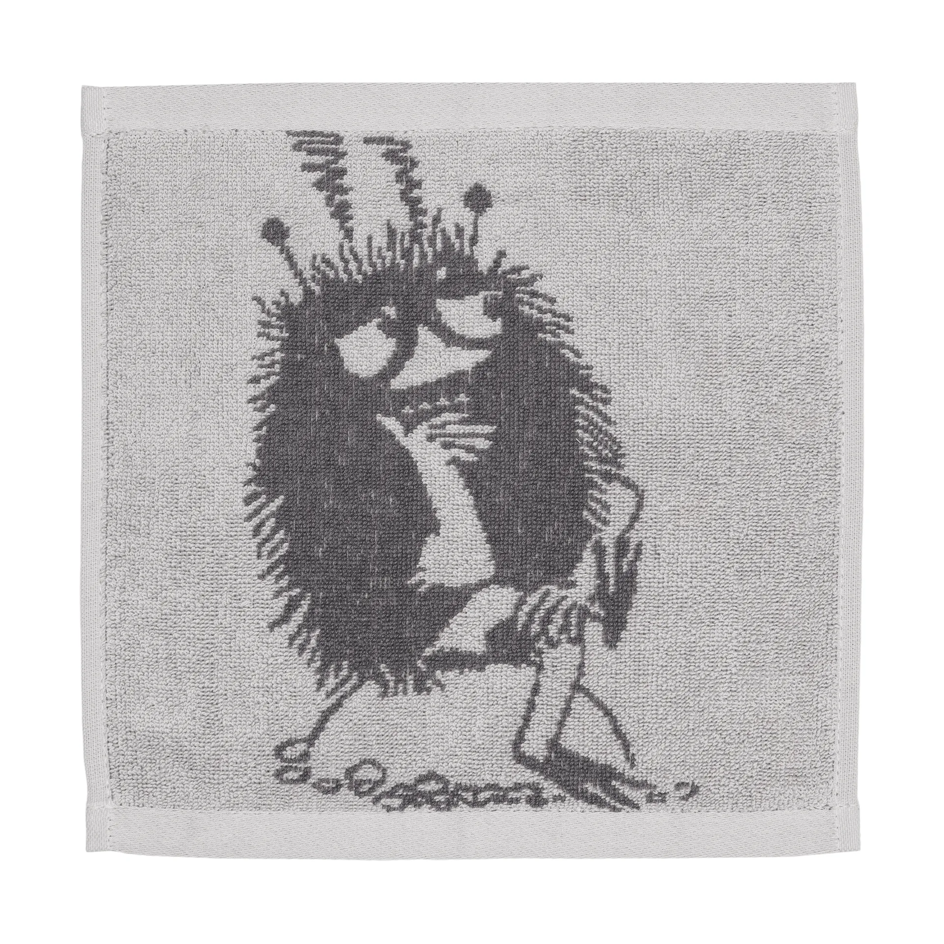 Mumin asciugamano 25x25 cm, Stinky, grigio Moomin Arabia
