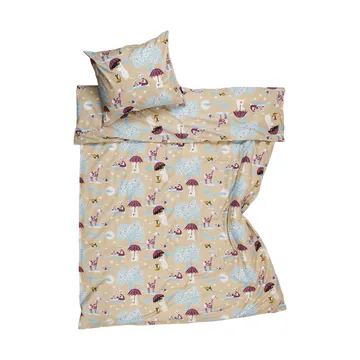 Mumin set lenzuola - Sotto l’ombrello GOTS, 150x210 cm - Moomin Arabia