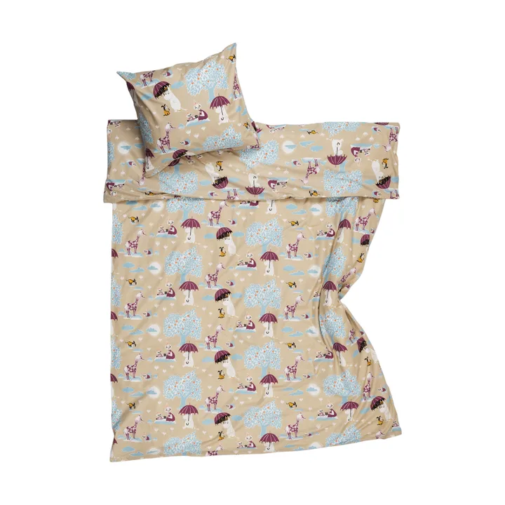 Mumin set lenzuola - Sotto l’ombrello GOTS, 150x210 cm - Moomin Arabia