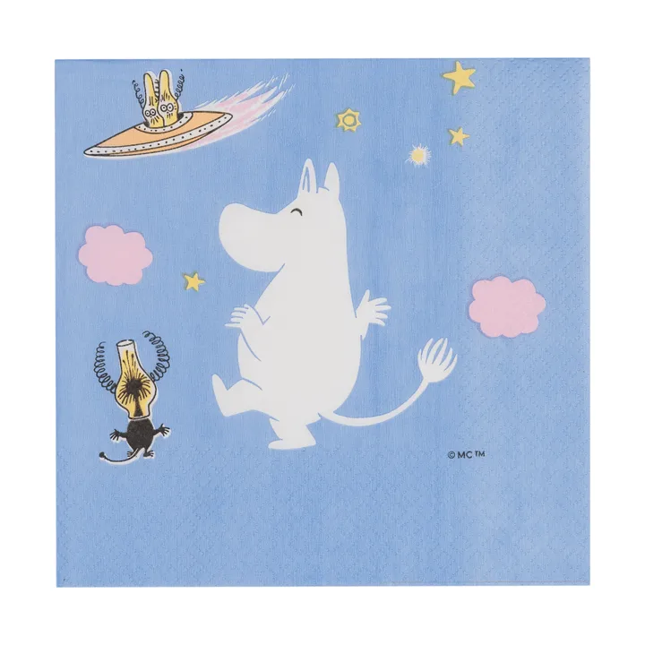 Mumin tovagliolo di carta - Avventura spaziale, 20 pezzi - Moomin Arabia