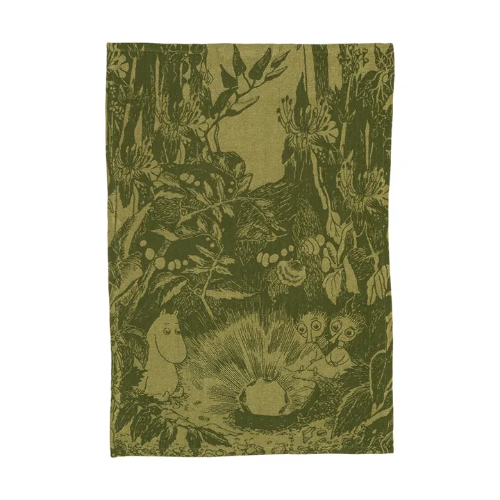 Mystikens skog Mumin strofinaccio cucina - Verde, 45x65 cm - Moomin Arabia