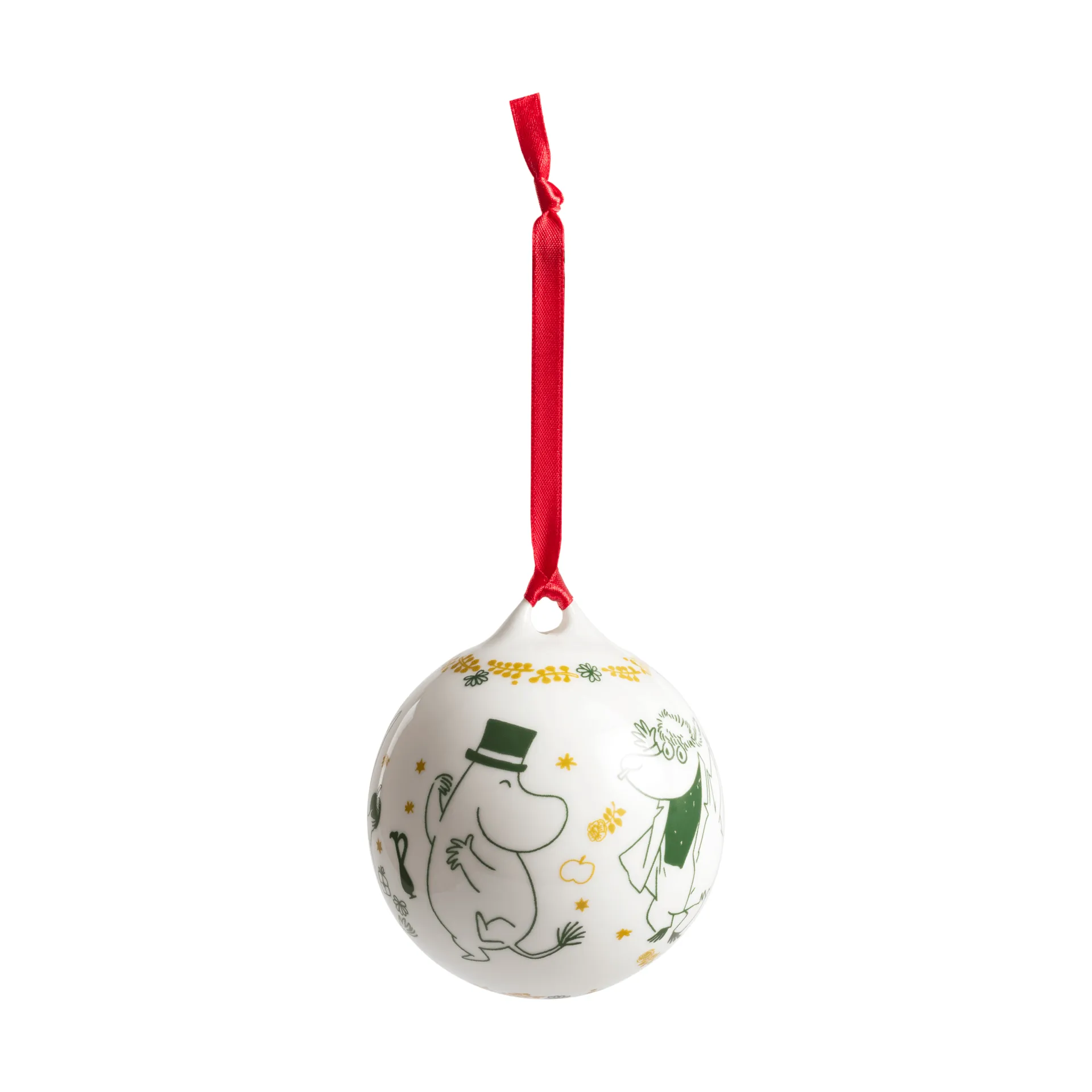 Pallina dell'anno Mumin Ø8 cm, 2026, Dono d’amore Moomin Arabia