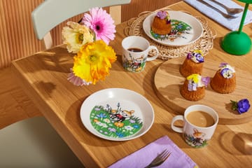 Piatto Little My and meadow Moomin  - Bianco-multicolore - Moomin Arabia