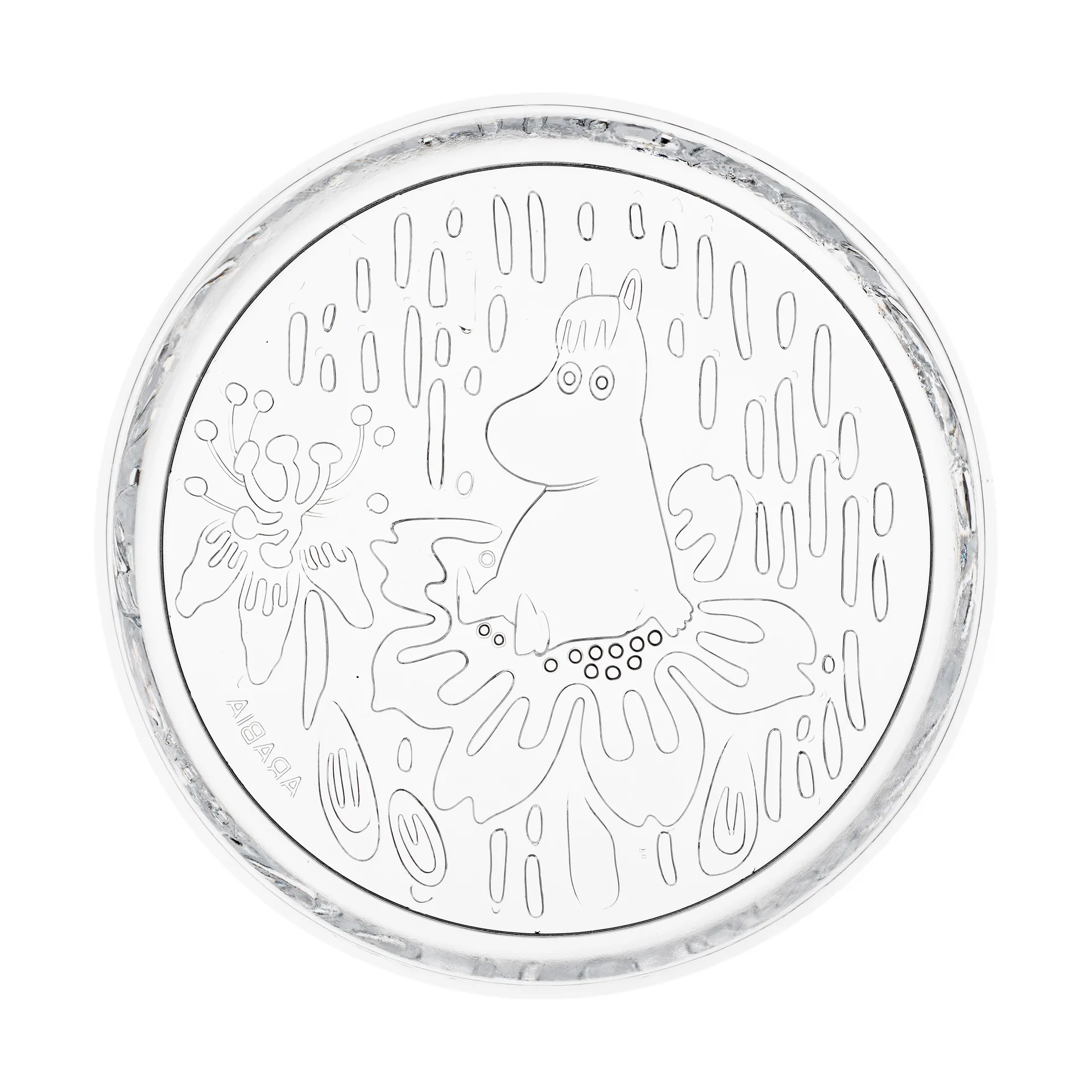 Piatto Moomin Ø15,5 cm, Trasparente Moomin Arabia