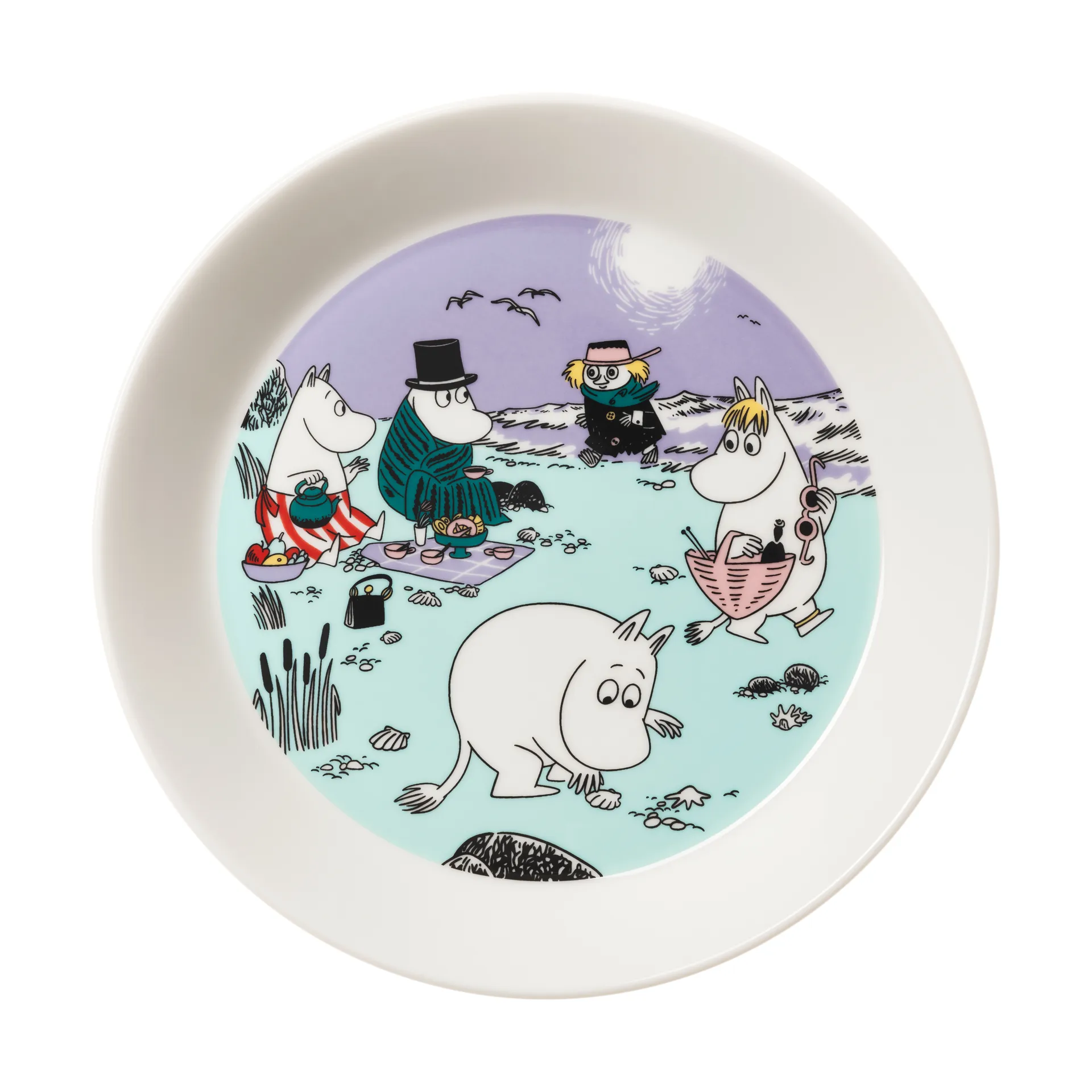 Piatto Moomin 2025 Beach day, Ø19,5 cm Moomin Arabia