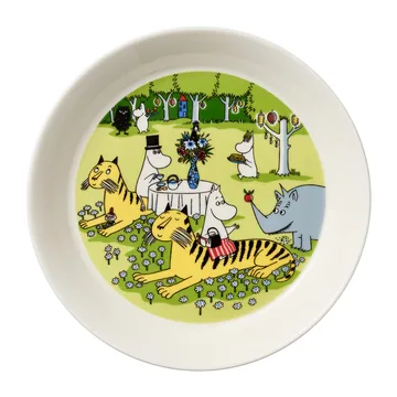 Piatto Moomin, "Festa in giardino", 2023 - Ø 19 cm - Moomin Arabia