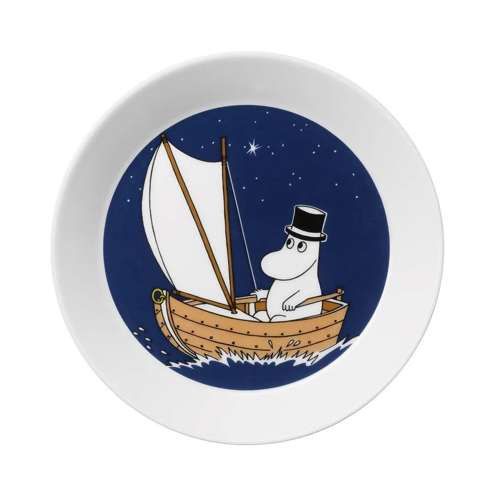 Piatto Moominpappa, blu scuro Moomin Arabia