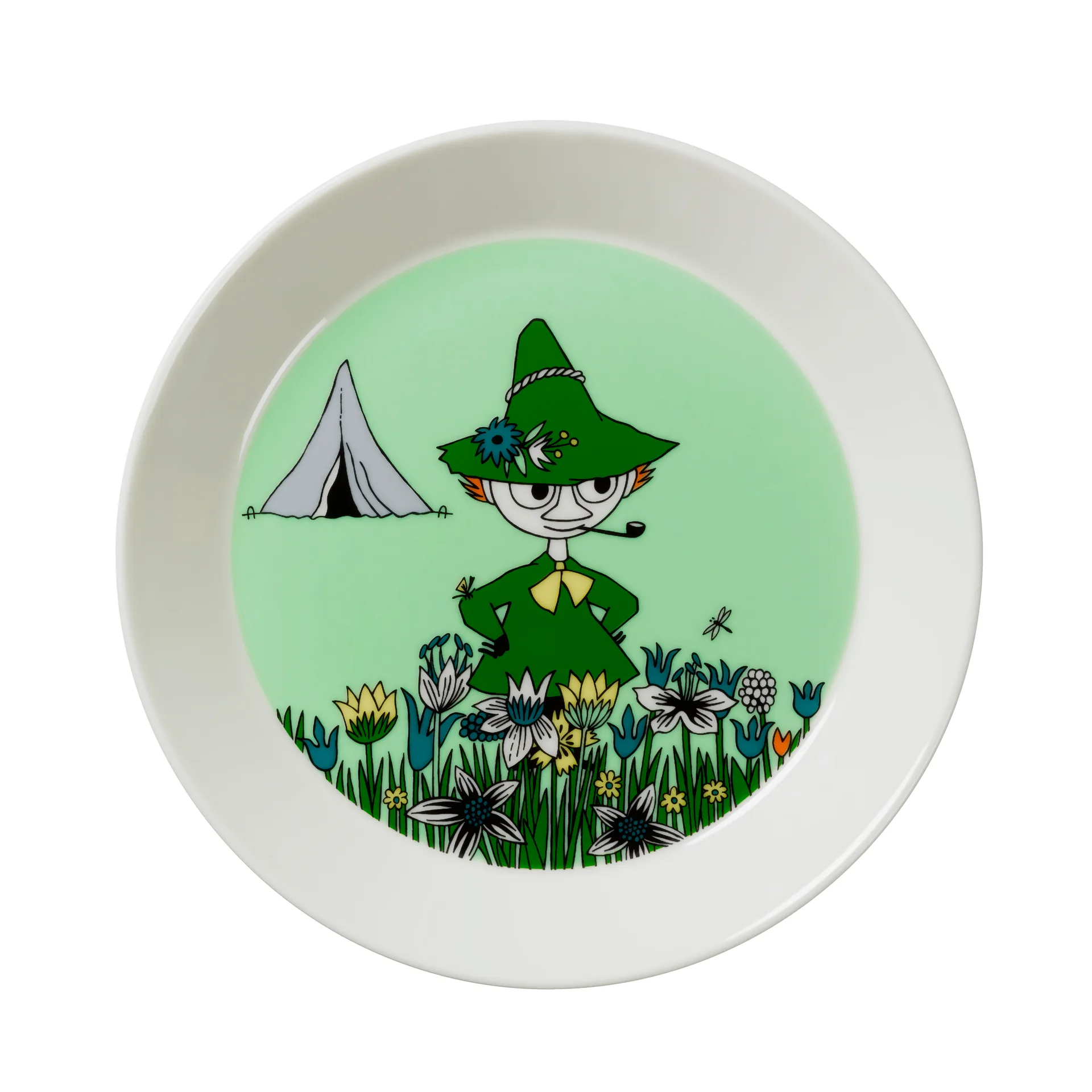 Piatto Snufkin , verde Moomin Arabia