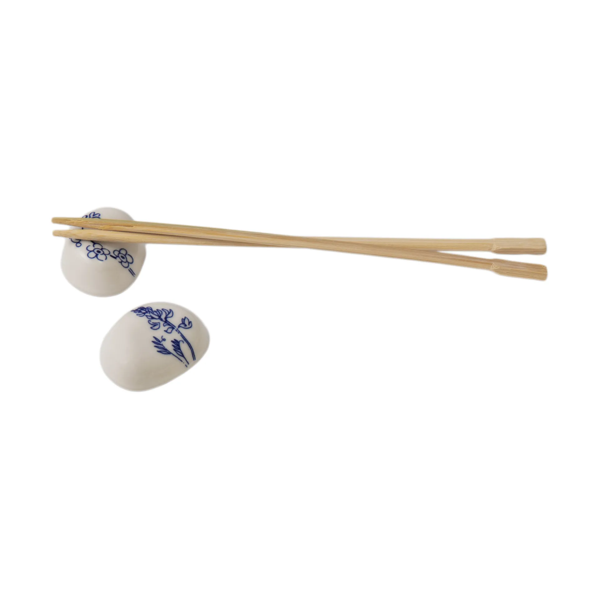 Poggia bacchette Mumin Haru 2 pezzi, Blu-bianco Moomin Arabia
