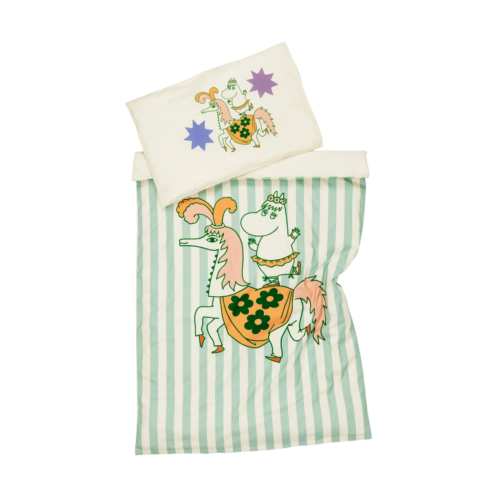 Set da letto Mumin 85x125 cm, Circo a righe Moomin Arabia