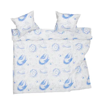 Set lenzuola Mumin 240x210 cm - Cometa blu-bianca - Moomin Arabia