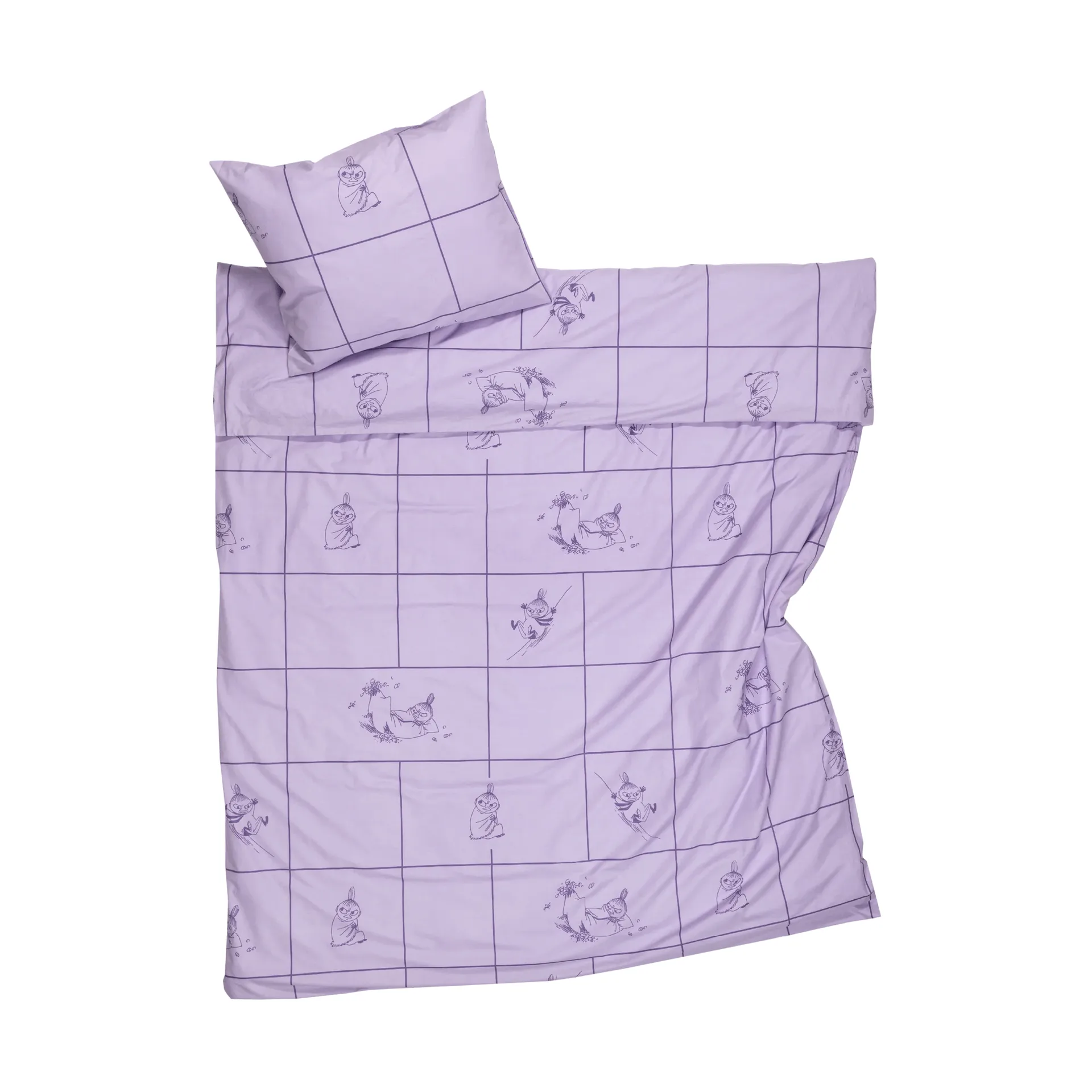 Set letto Mumin 150x210 cm, Lilla My, viola Moomin Arabia