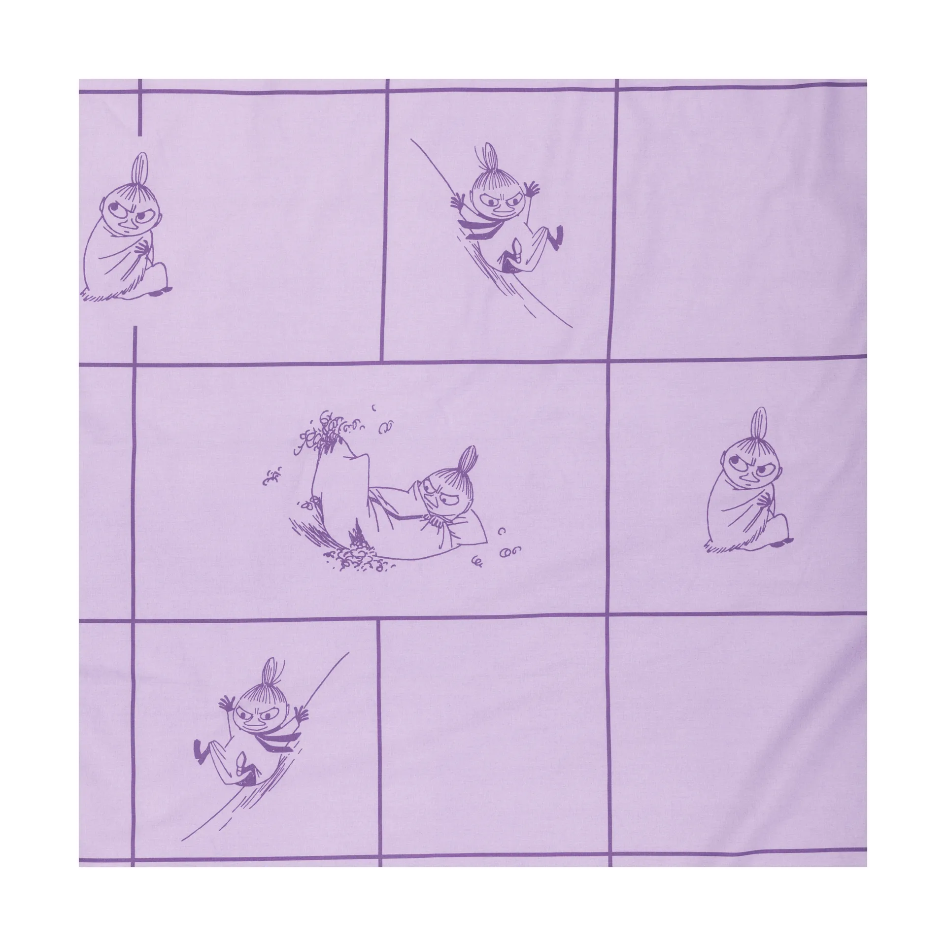 Set letto Mumin 150x210 cm, Lilla My, viola Moomin Arabia
