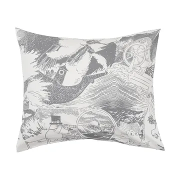 Set letto Mumin 150x210 cm - Segling, grigio - Moomin Arabia