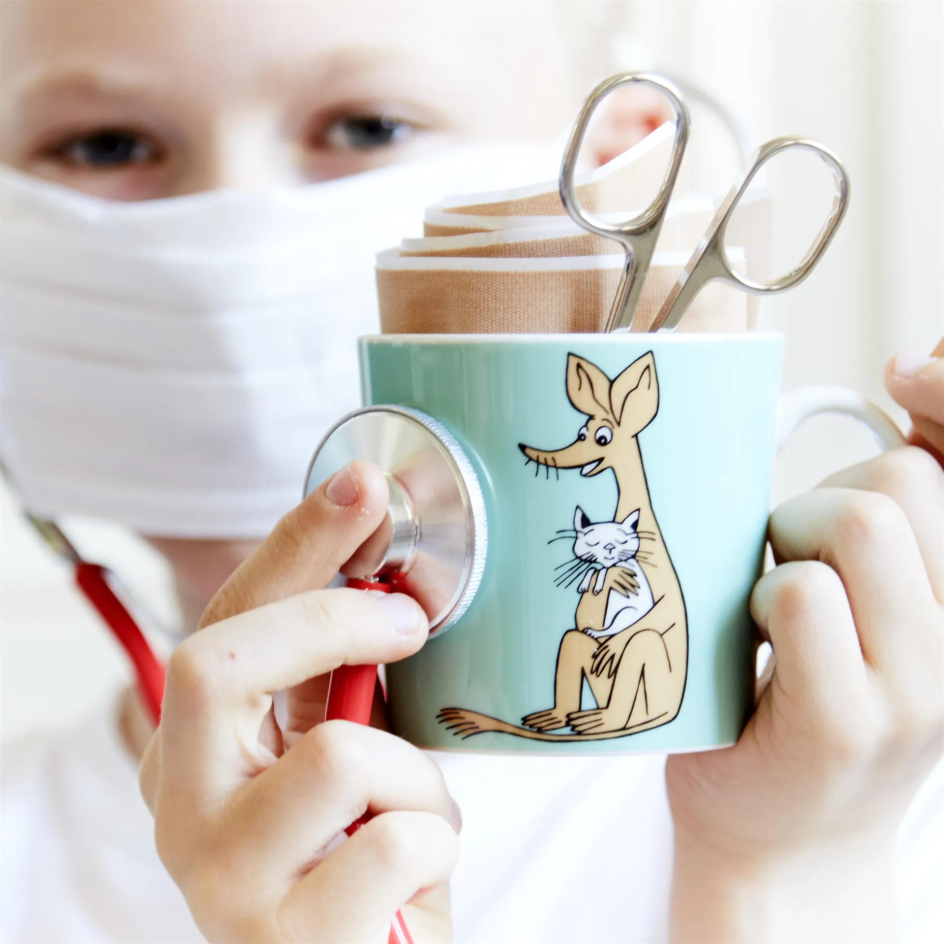 Tazza Moomin Sniff , turchese Moomin Arabia