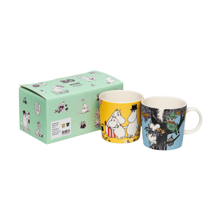 Tazza Mumin Famiglia e amici per sempre 2 pezzi - 30 cl - Moomin Arabia