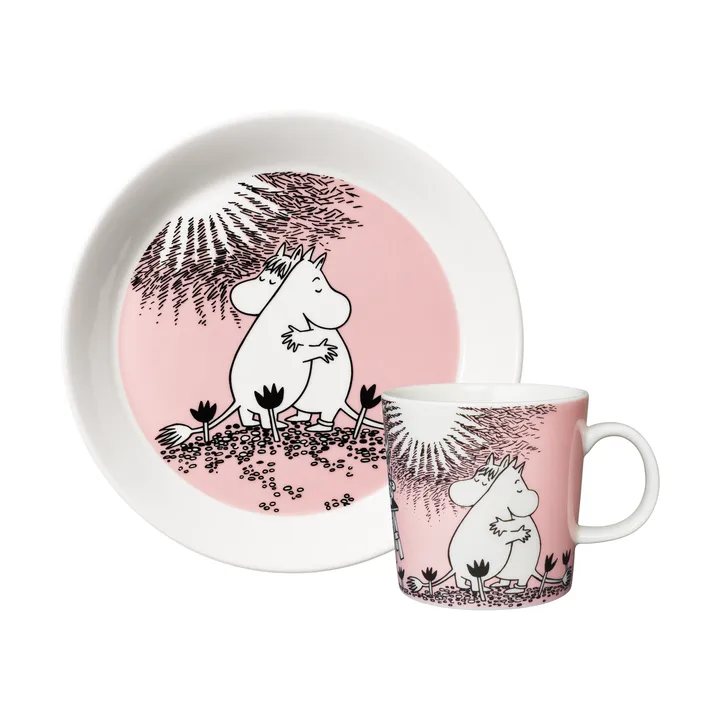 Tazza & piatto Mumin Amore 30 anni - 2 pezzi - Moomin Arabia