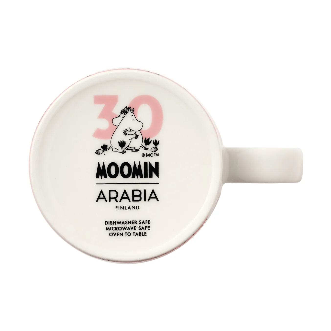 Tazza & piatto Mumin Amore 30 anni, 2 pezzi Moomin Arabia
