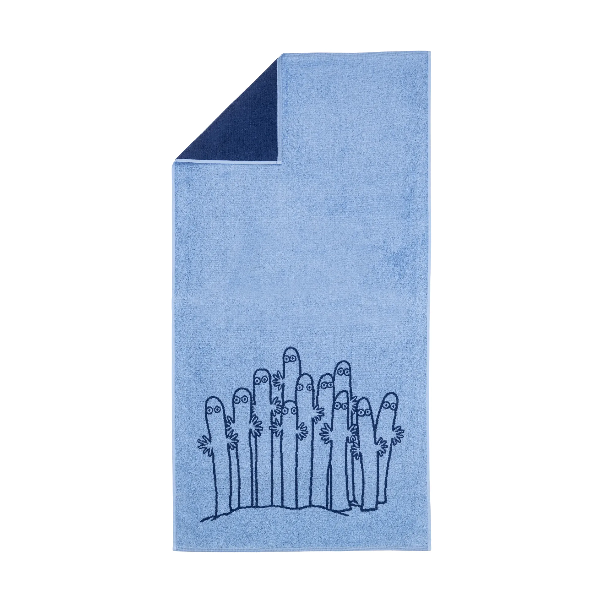 Telo da bagno Mumin 70x140 cm, Hattifnattarna blu Moomin Arabia