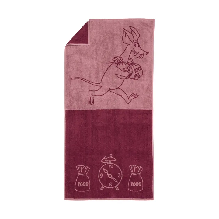 Telo da bagno Mumin 70x140 cm - Sniff, malva - Moomin Arabia