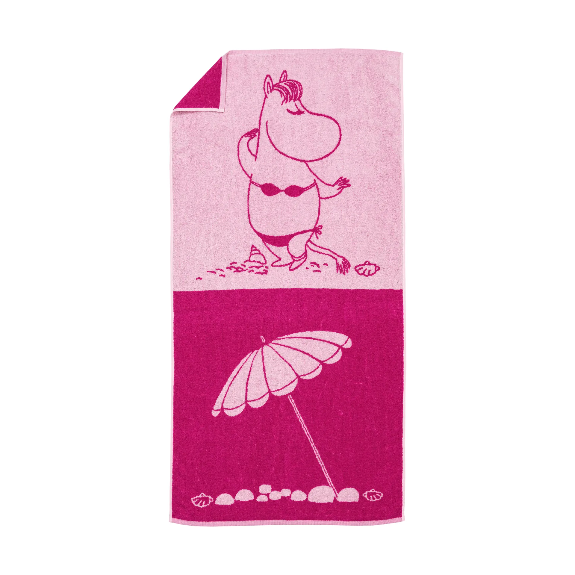 Telo da bagno Mumin 70x140 cm, Snorkfröken rosa Moomin Arabia