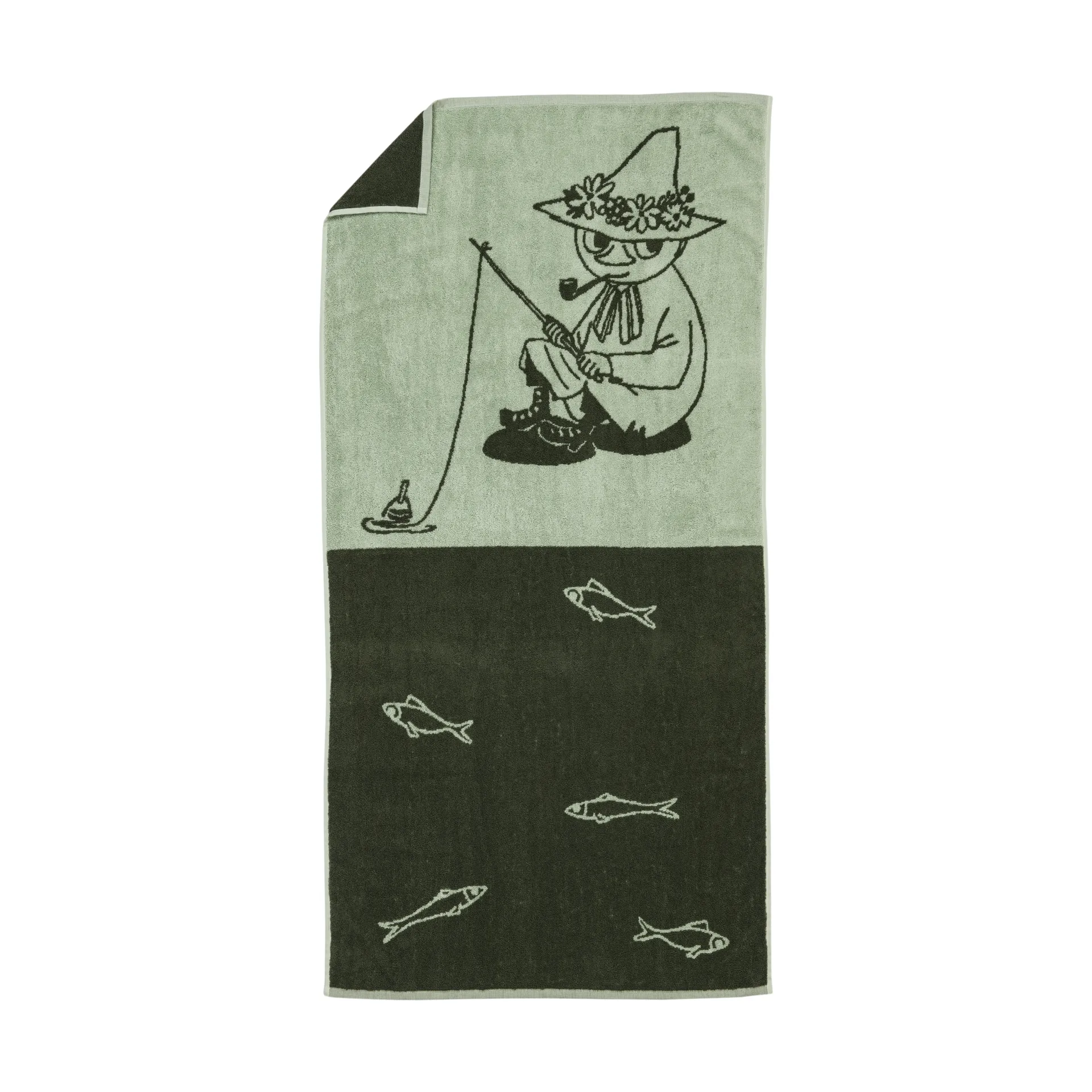 Telo da bagno Mumin 70x140 cm, Snusmumriken verde Moomin Arabia