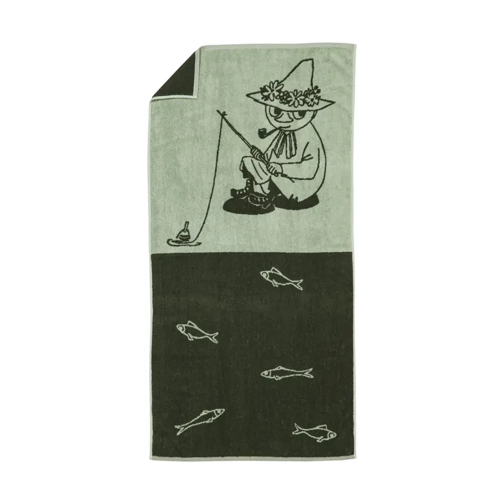 Telo da bagno Mumin 70x140 cm - Snusmumriken verde - Moomin Arabia