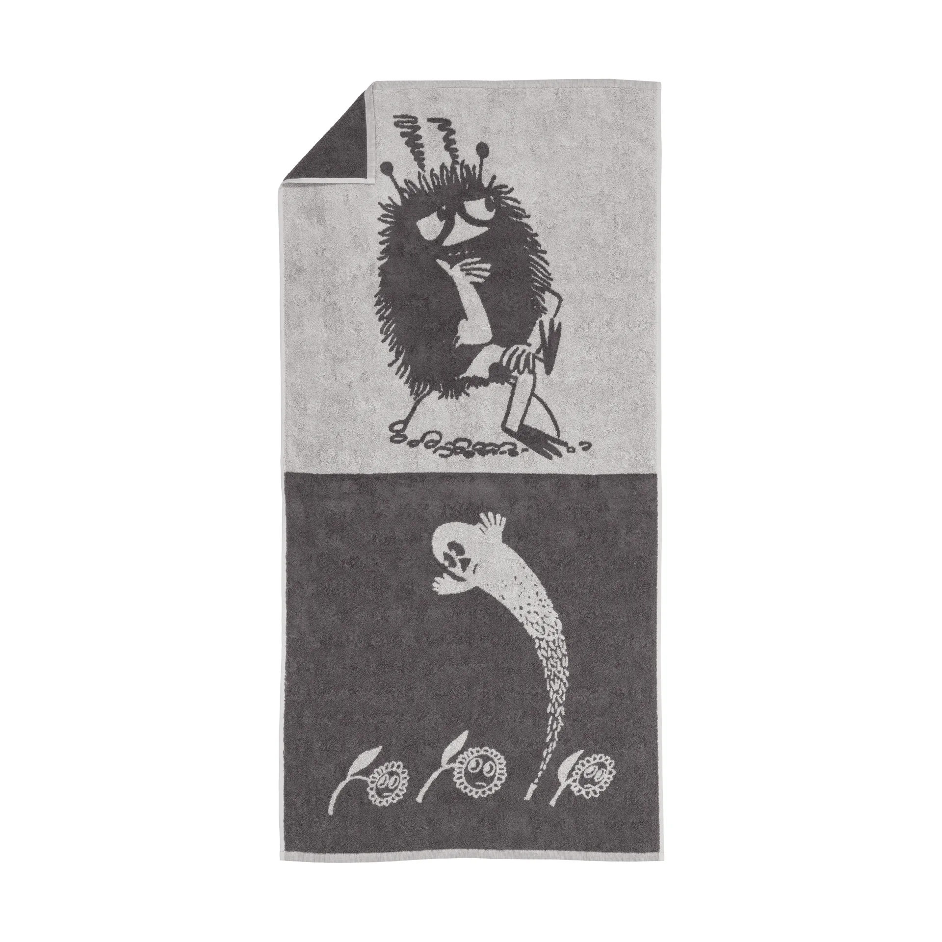 Telo da bagno Mumin 70x140 cm, Stinky, grigio Moomin Arabia