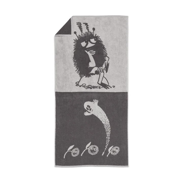 Telo da bagno Mumin 70x140 cm - Stinky, grigio - Moomin Arabia