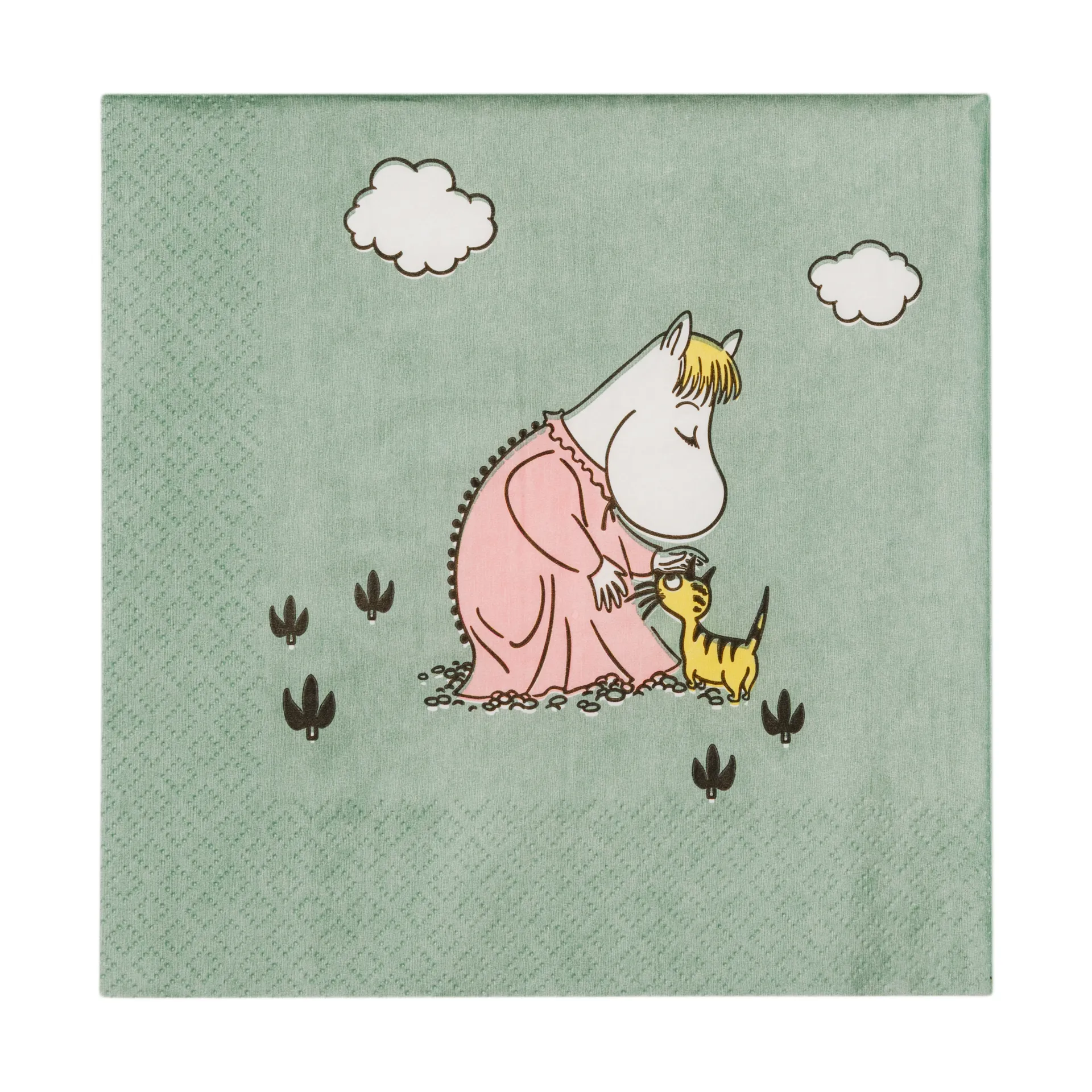 Tovagliolo di carta Mumin Cura affettuosa 33x33 cm, Confezione da 20 Moomin Arabia