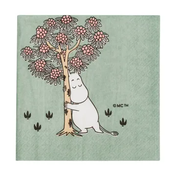 Tovagliolo di carta Mumin Cura affettuosa 33x33 cm - Confezione da 20 - Moomin Arabia