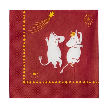 Tovagliolo di carta Mumin Festive Moments33x33 cm - Confezione da 20 - Moomin Arabia