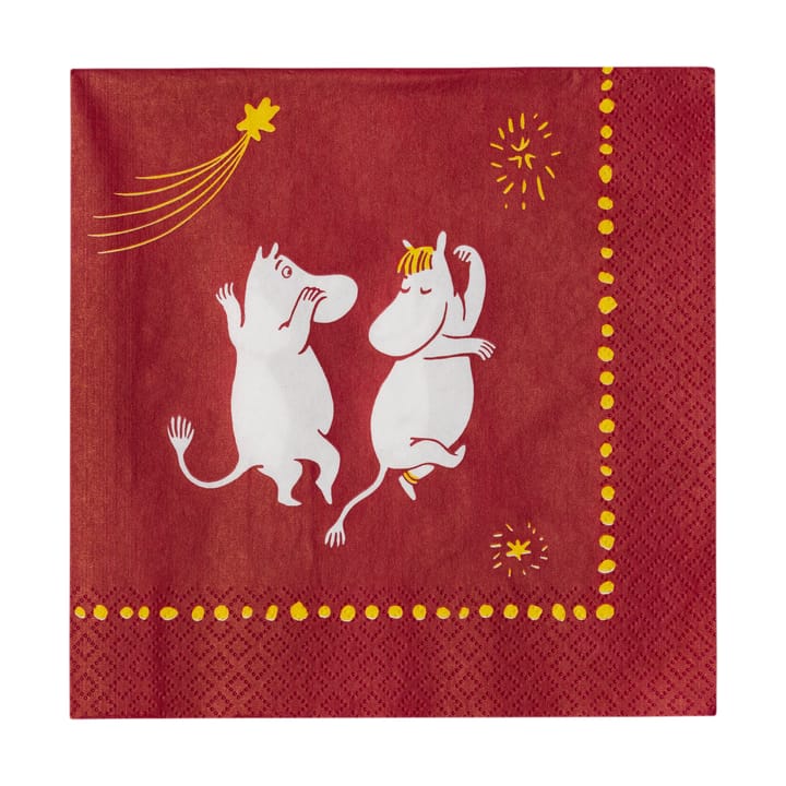 Tovagliolo di carta Mumin Festive Moments33x33 cm, Confezione da 20 Moomin Arabia