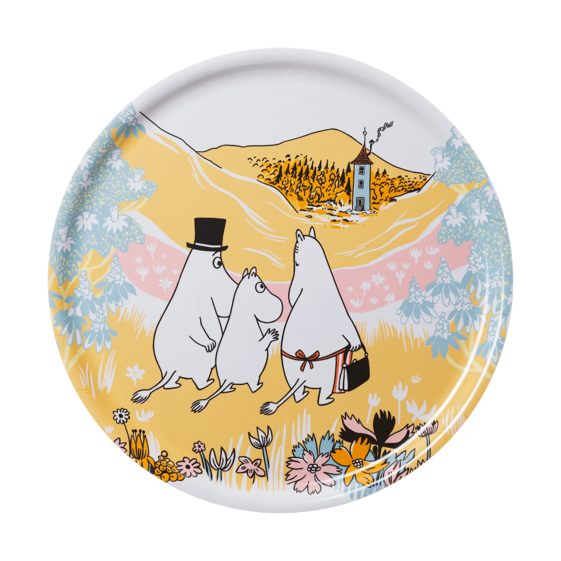 Vassoio Mumin Momenti in famiglia, Ø35 cm Moomin Arabia