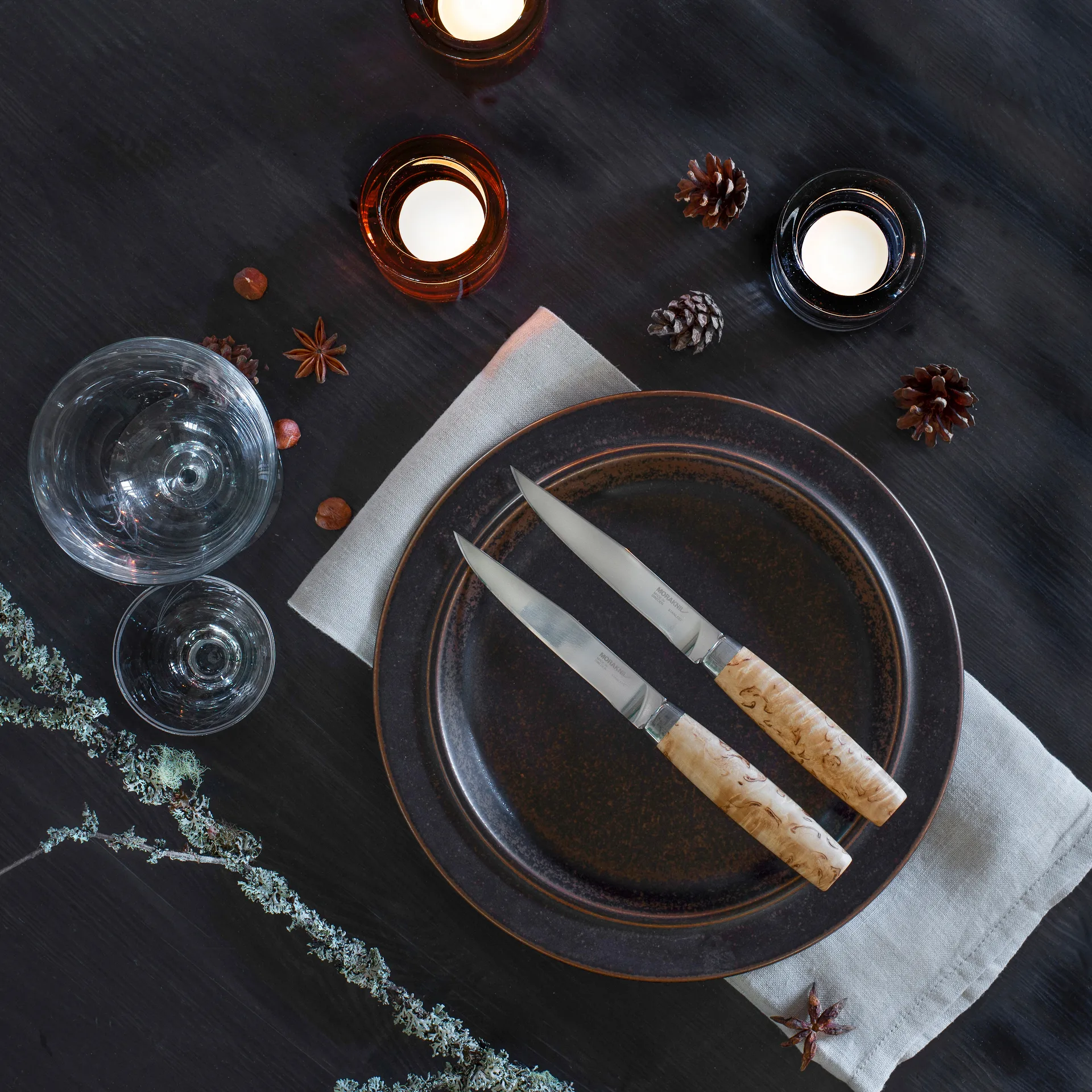 Coltello da bistecca Morakniv Masur confezione da 4, naturale Morakniv