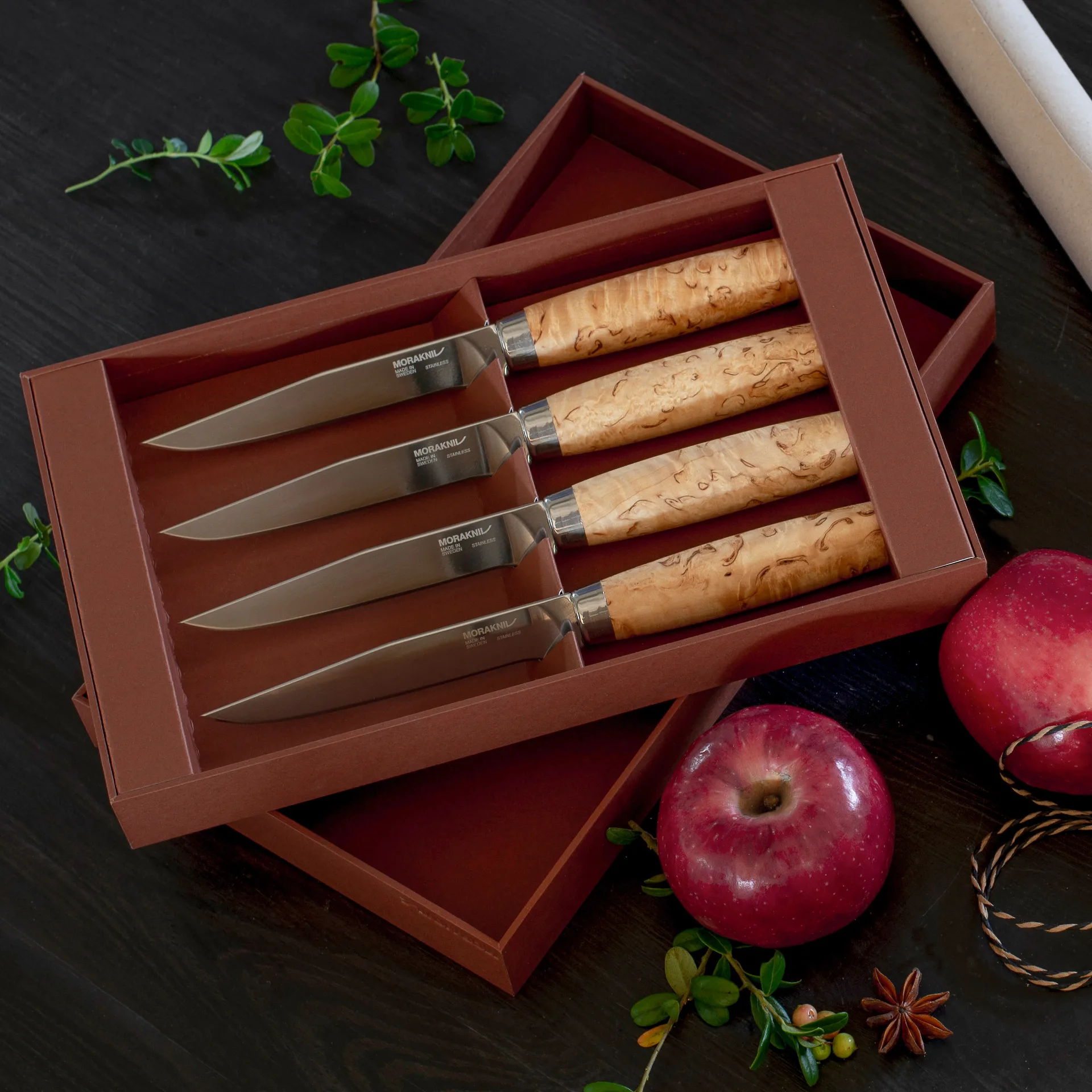 Coltello da bistecca Morakniv Masur confezione da 4, naturale Morakniv