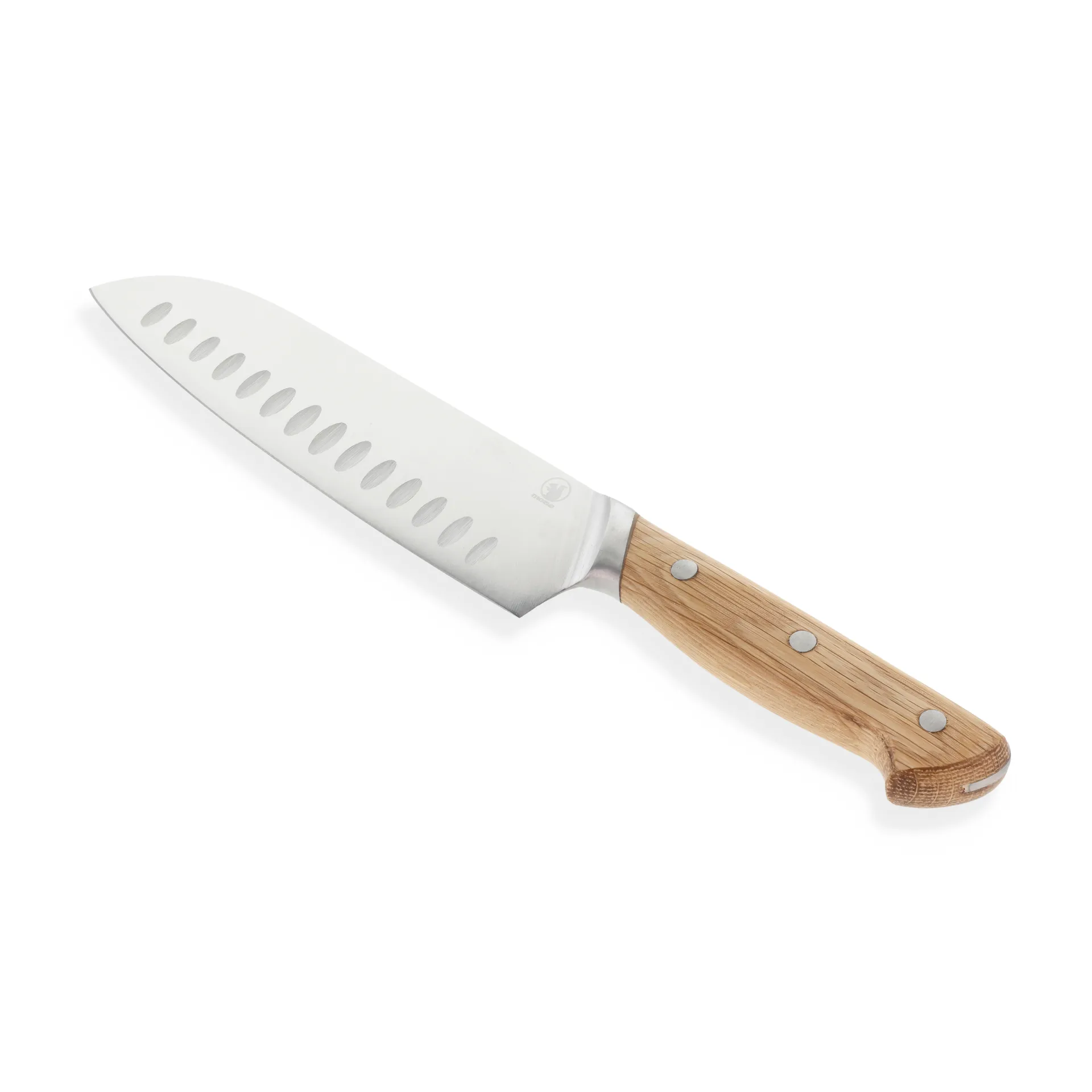 Coltello Santoku "Foresta", 30 cm, acciaio inox, rovere Morsø
