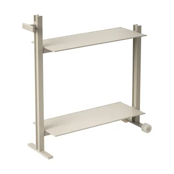 Museum Trolley carrello servera - Beige, 74,5x77,5x24 cm - Museum