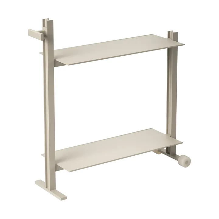Museum Trolley carrello servera - Beige, 74,5x77,5x24 cm - Museum