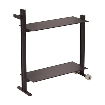 Museum Trolley carrello servera - Marrone scuro, 74,5x77,5x24 cm - Museum