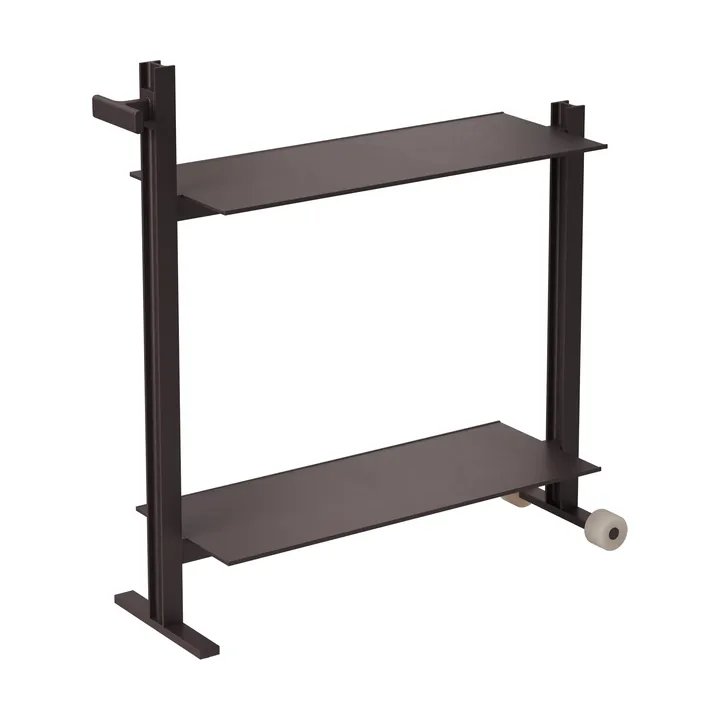 Museum Trolley carrello servera - Marrone scuro, 74,5x77,5x24 cm - Museum