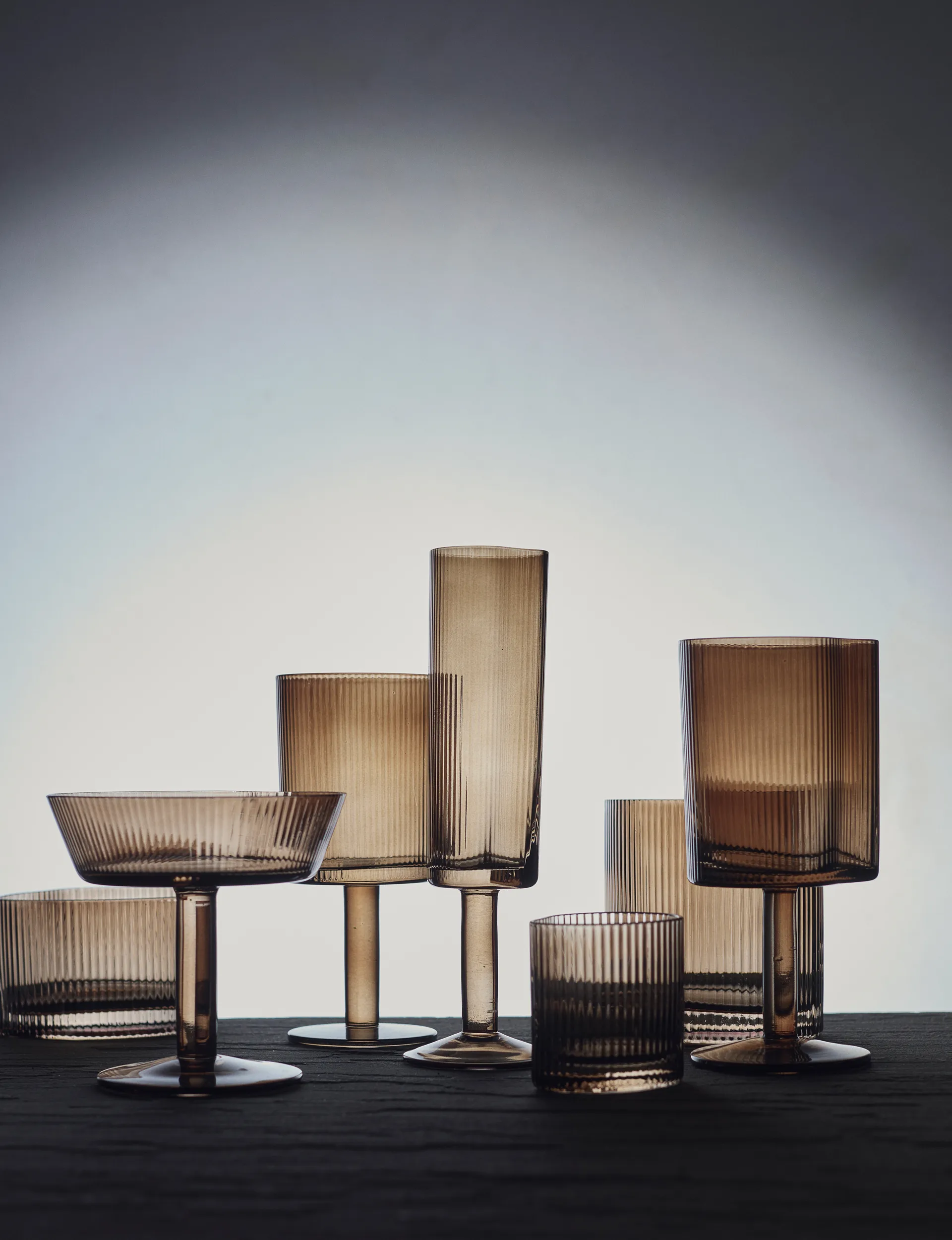 Bicchiere da vino rosso Ripe 29,5 cl, Marrone affumicato MUUBS