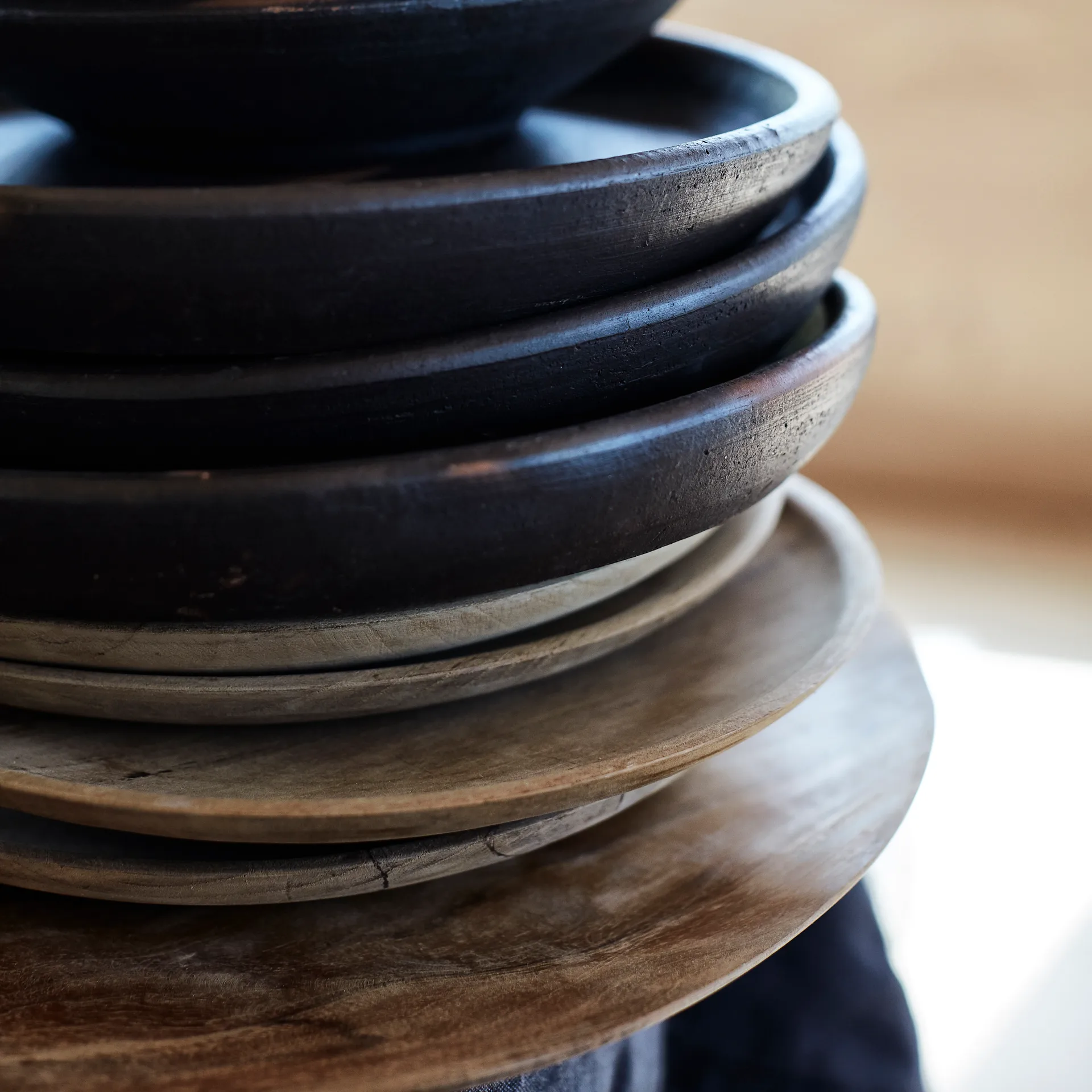 Piatto in teak Muubs 37 cm, Naturale MUUBS