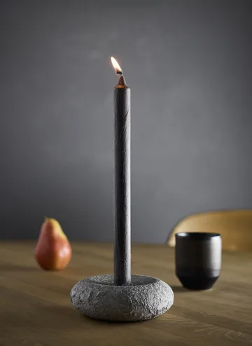 Portacandele Luna - Grey, Ø13x4,8 cm - MUUBS