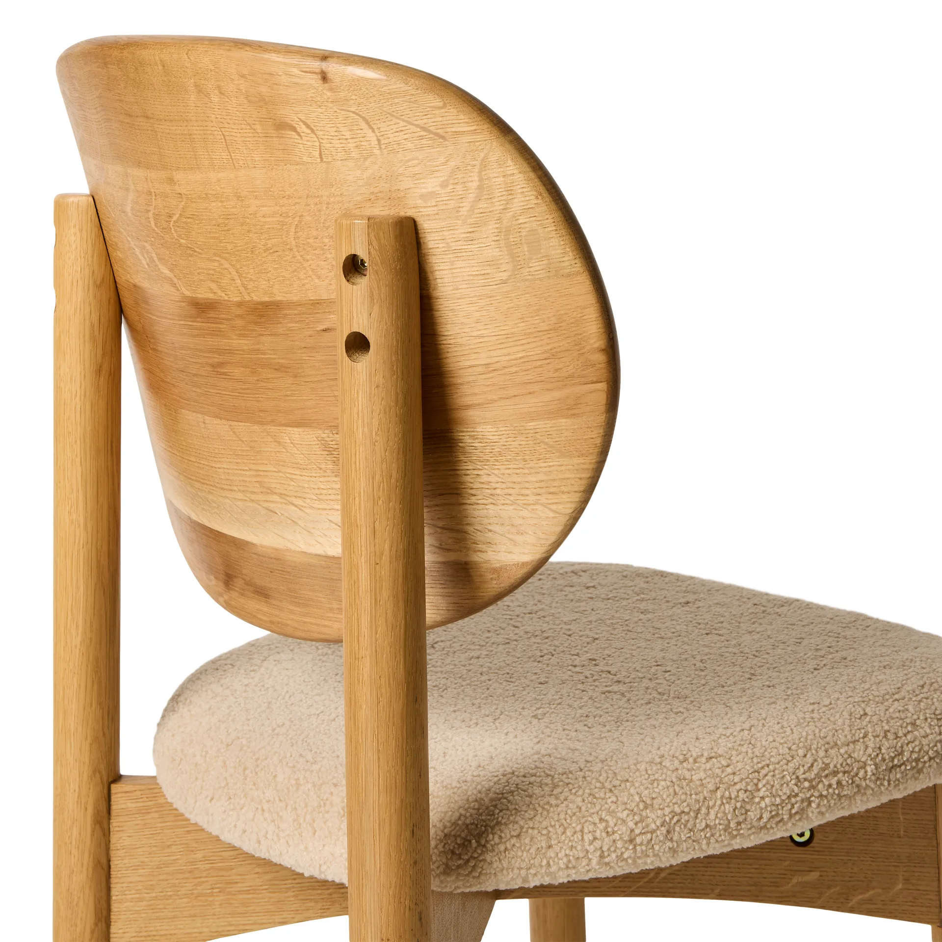 Sedia Oka, Rovere oliato naturale, sabbia MUUBS