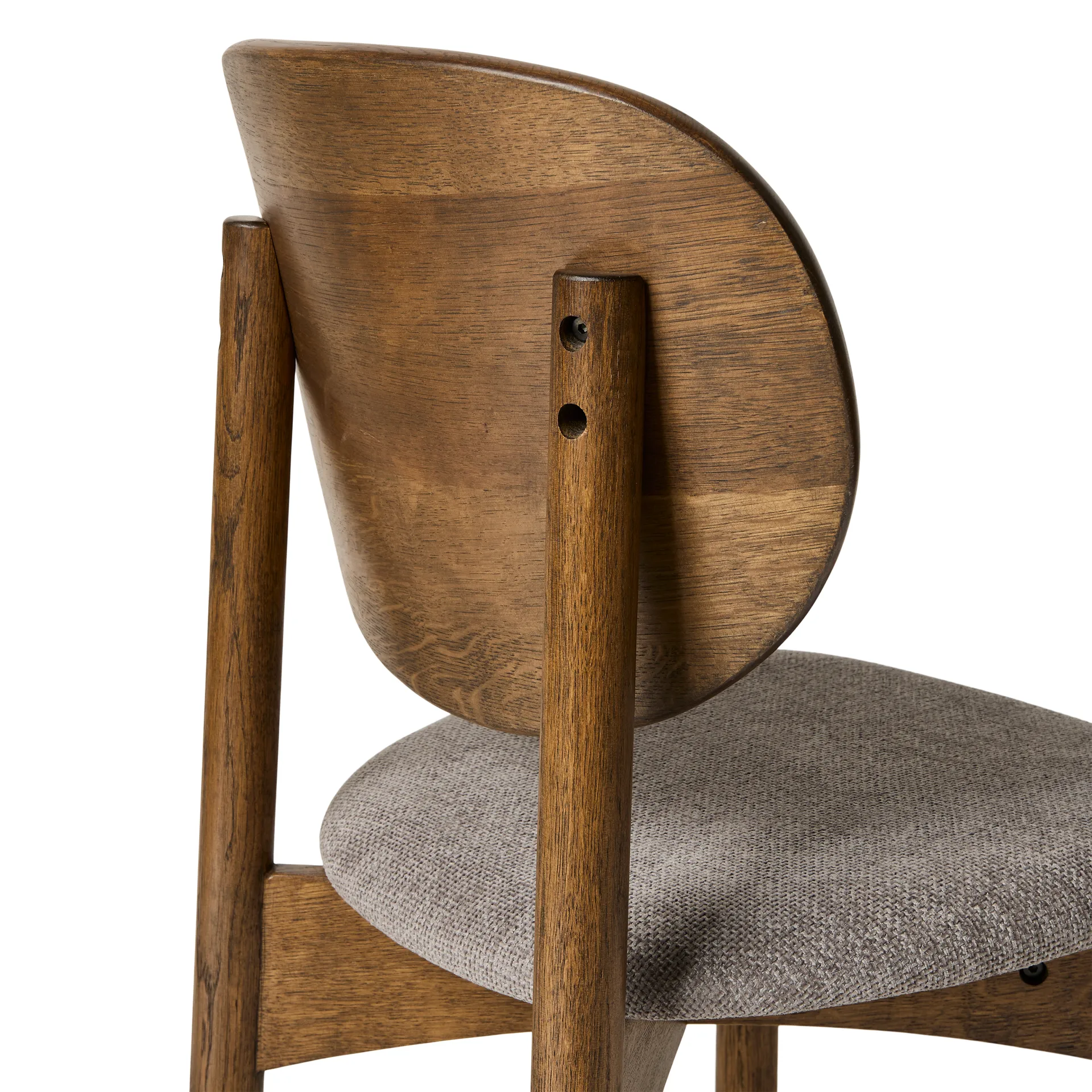 Sedia Oka, Rovere oliato scuro, grey MUUBS